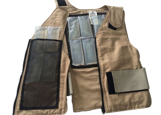 Vải cotton thoáng khí Unisex Áo khoác làm mát PCM