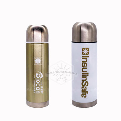 Bình làm mát du lịch 2-8 ° C SS304 PCM 36 giờ để y sinh và mang insulin